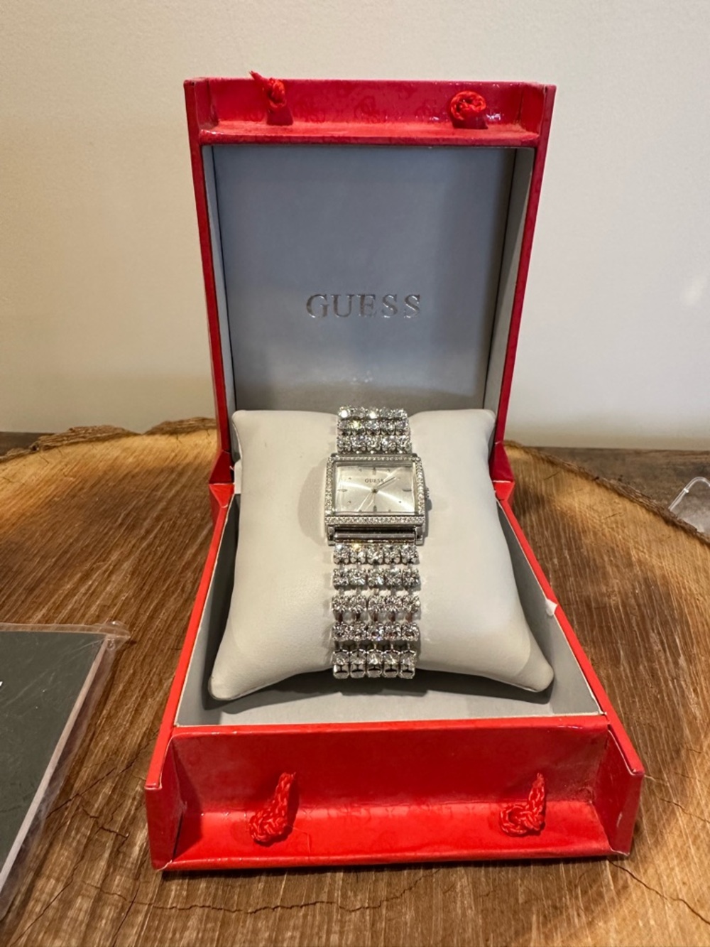 Guess Watch in Red Gift Bag.
